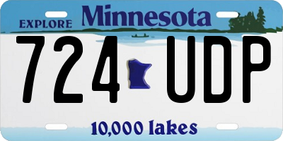 MN license plate 724UDP