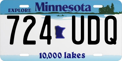 MN license plate 724UDQ