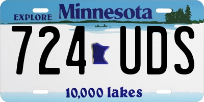 MN license plate 724UDS