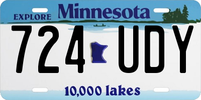 MN license plate 724UDY