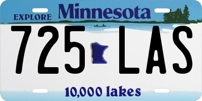 MN license plate 725LAS