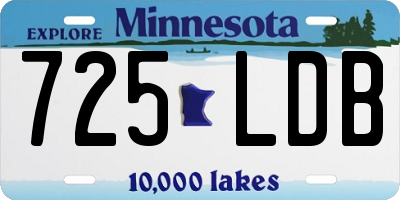 MN license plate 725LDB