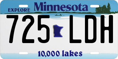 MN license plate 725LDH