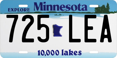 MN license plate 725LEA