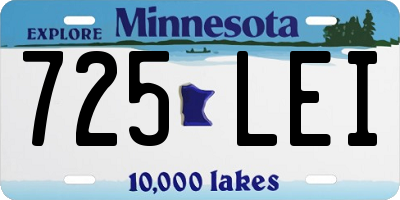 MN license plate 725LEI