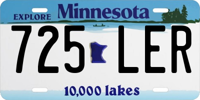 MN license plate 725LER