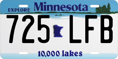 MN license plate 725LFB