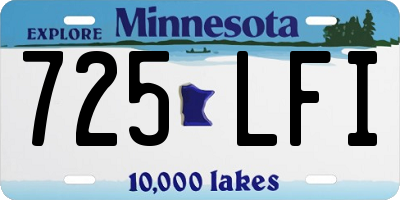 MN license plate 725LFI