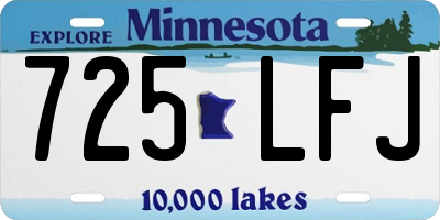 MN license plate 725LFJ