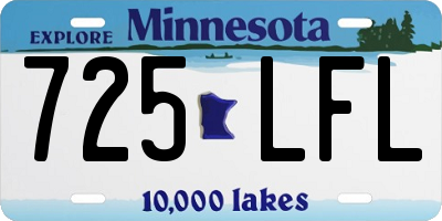 MN license plate 725LFL