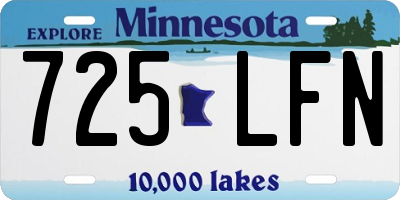 MN license plate 725LFN