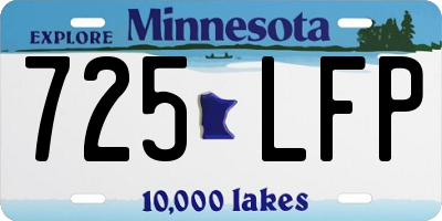 MN license plate 725LFP