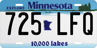 MN license plate 725LFQ