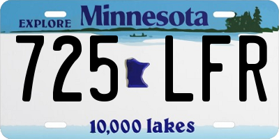 MN license plate 725LFR