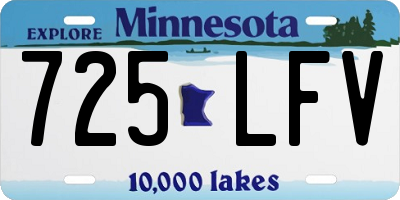 MN license plate 725LFV