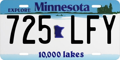 MN license plate 725LFY