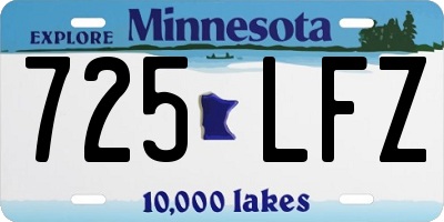 MN license plate 725LFZ