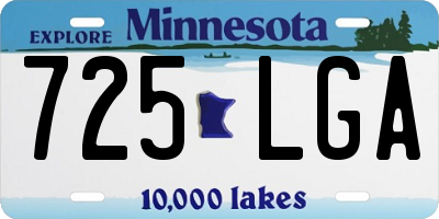 MN license plate 725LGA