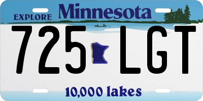 MN license plate 725LGT