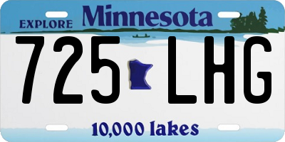 MN license plate 725LHG