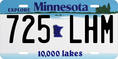 MN license plate 725LHM