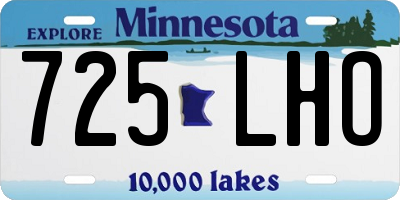 MN license plate 725LHO