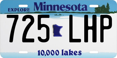 MN license plate 725LHP