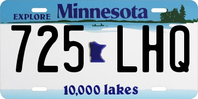 MN license plate 725LHQ