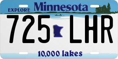 MN license plate 725LHR