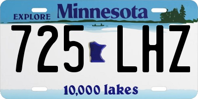 MN license plate 725LHZ