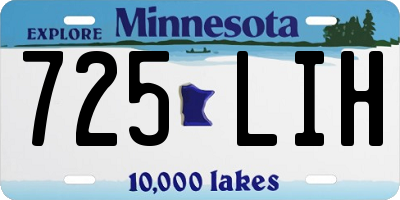 MN license plate 725LIH