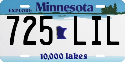 MN license plate 725LIL