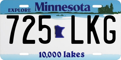 MN license plate 725LKG