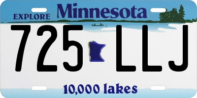 MN license plate 725LLJ