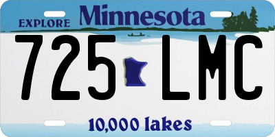 MN license plate 725LMC