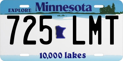 MN license plate 725LMT