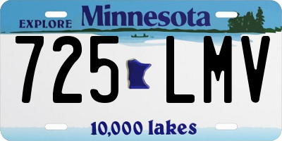 MN license plate 725LMV