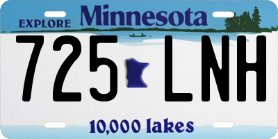 MN license plate 725LNH