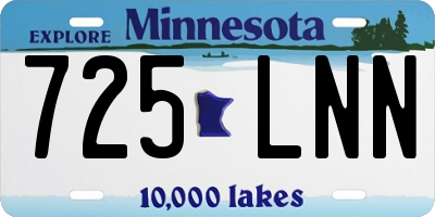 MN license plate 725LNN