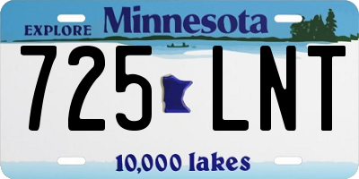 MN license plate 725LNT