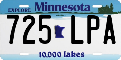MN license plate 725LPA