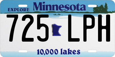MN license plate 725LPH