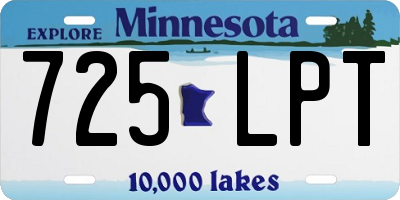 MN license plate 725LPT
