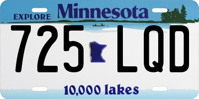 MN license plate 725LQD