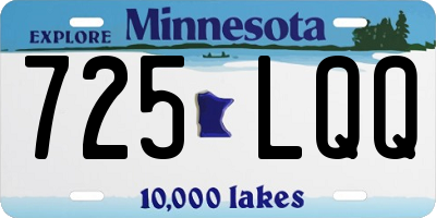MN license plate 725LQQ