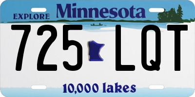 MN license plate 725LQT