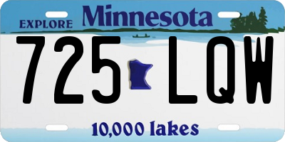 MN license plate 725LQW