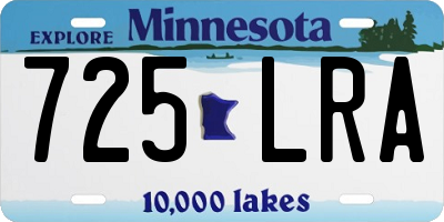 MN license plate 725LRA