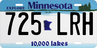 MN license plate 725LRH
