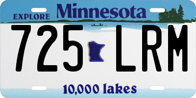 MN license plate 725LRM